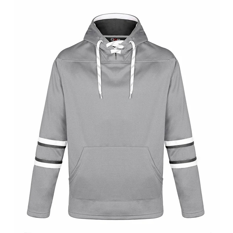Dangle -Adult Pullover Hockey Lace Hooded Sweatshirt CSW CX2