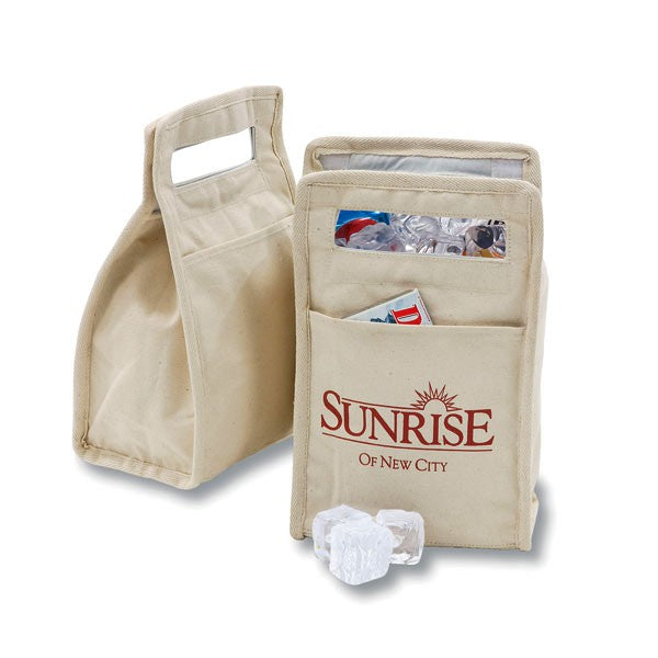 Insulated Cotton Lunch Bag