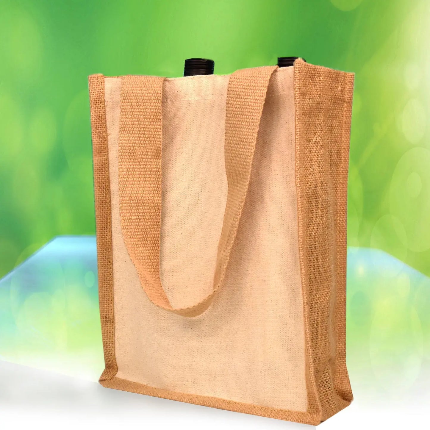 Jute/ Canvas Mini Tote -B3600 Ecorite
