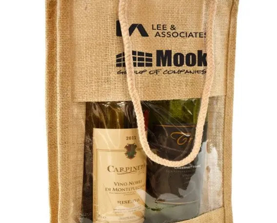 Jute Double Wine Bag -B3790 Ecorite
