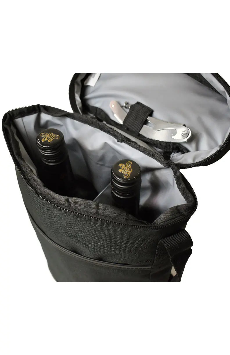 2 Bottle Insulated Cooler with Corkscrew -B5315 Ecorite