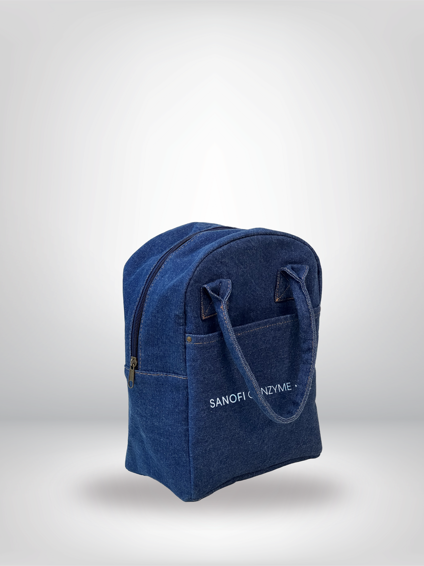 Denim Insulated Lunch Cooler -B5340 Just Tote Bags