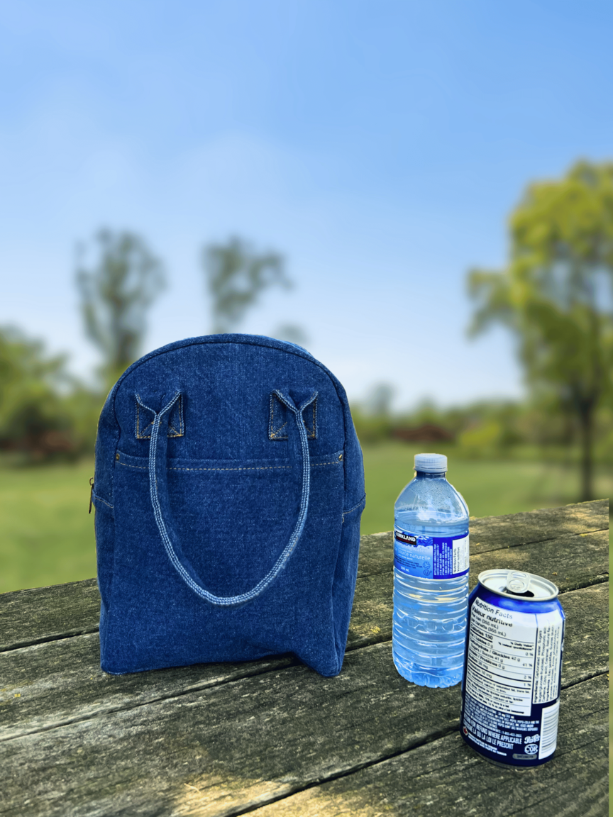 Denim Insulated Lunch Cooler -B5340 Just Tote Bags