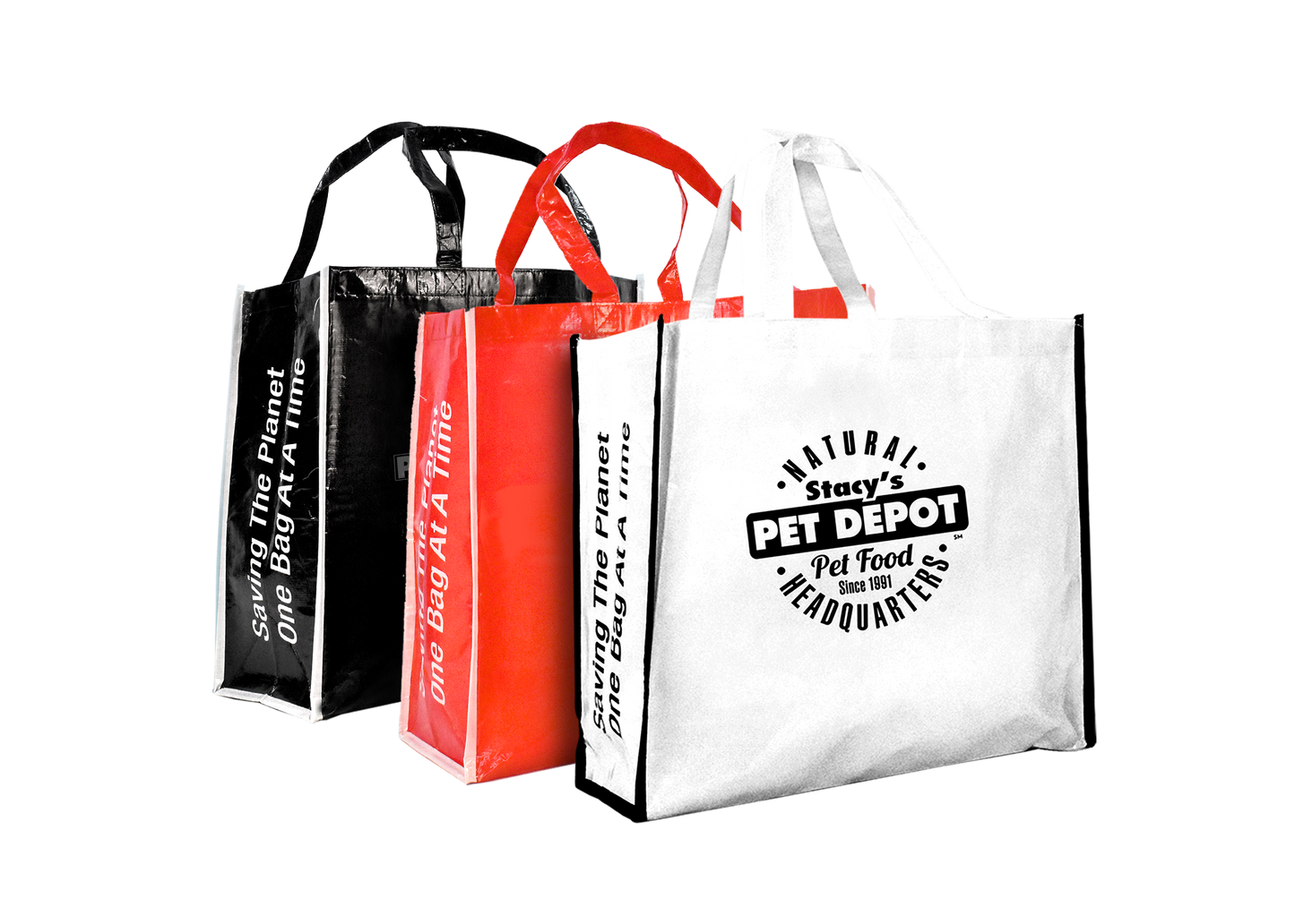 Laminated RPET Market Tote -B8740 Ecorite