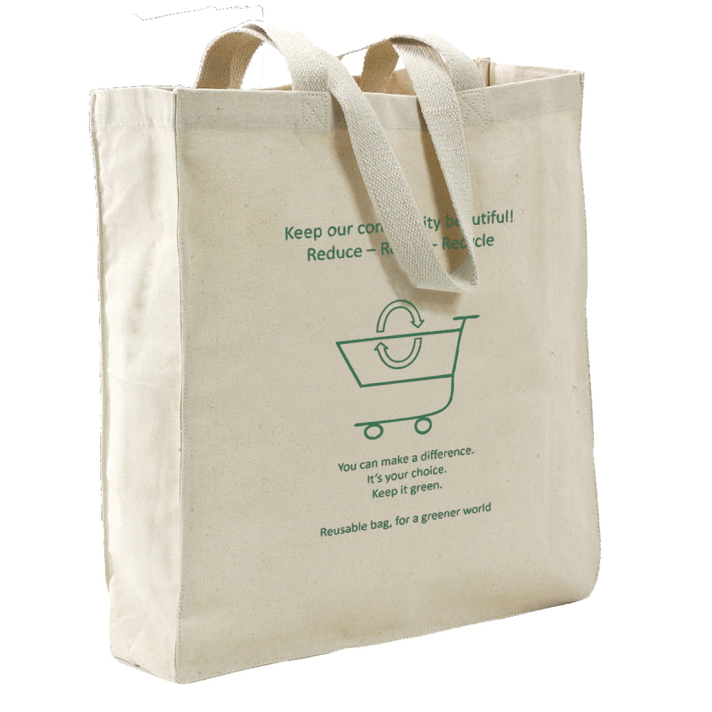 Cotton Canvas Smart Shopper Tote