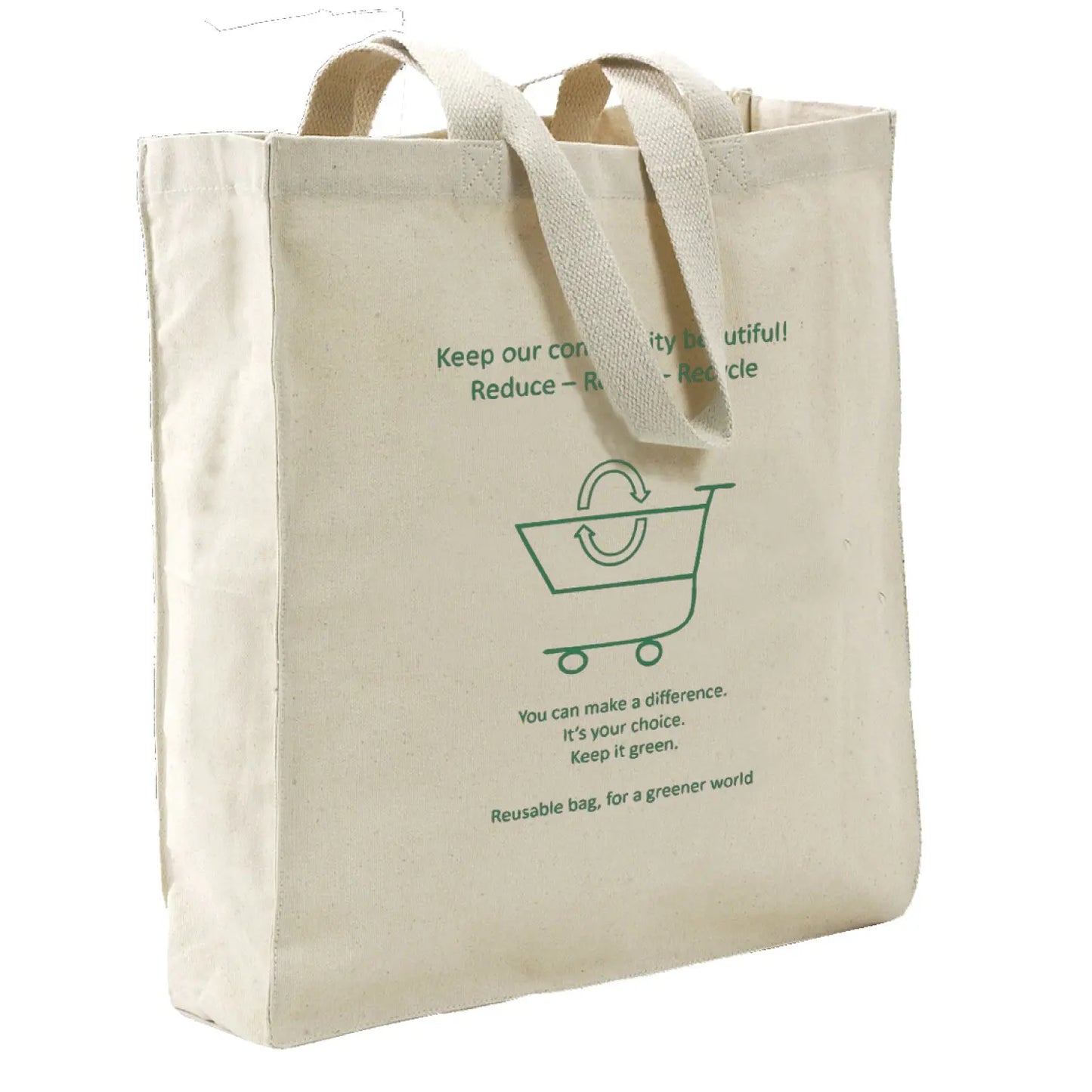 Cotton Canvas Smart Shopper Tote -B9230 Ecorite