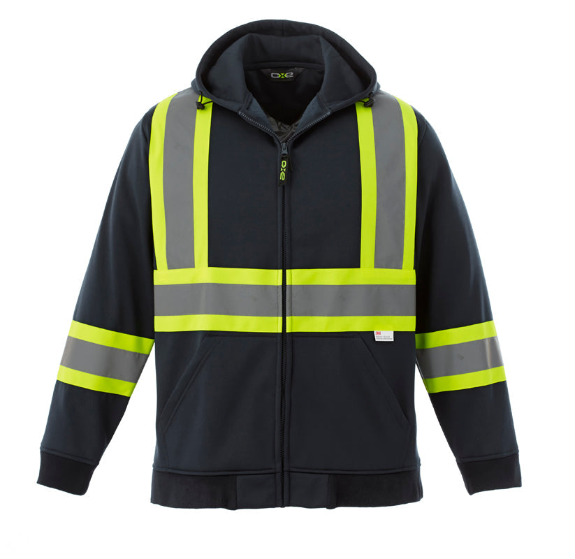 Freedom -Hi-Vis Full Zip Hooded Sweatshirt CSW CX2 Hivis