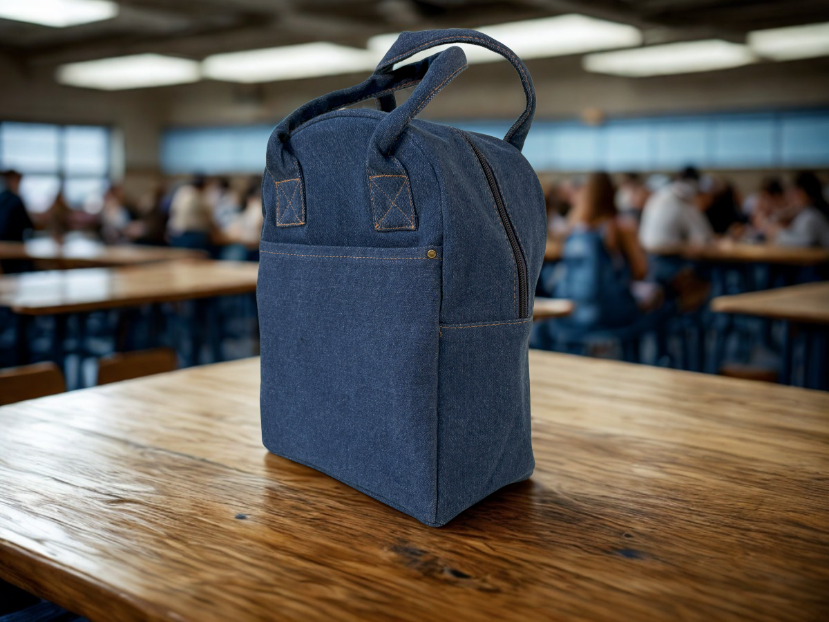 Denim Insulated Lunch Cooler -B5340 Just Tote Bags
