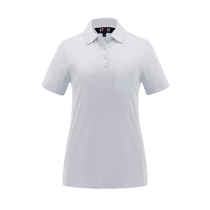 Caddy -Ladies Pique Mesh Polo w/ Pocket CX2