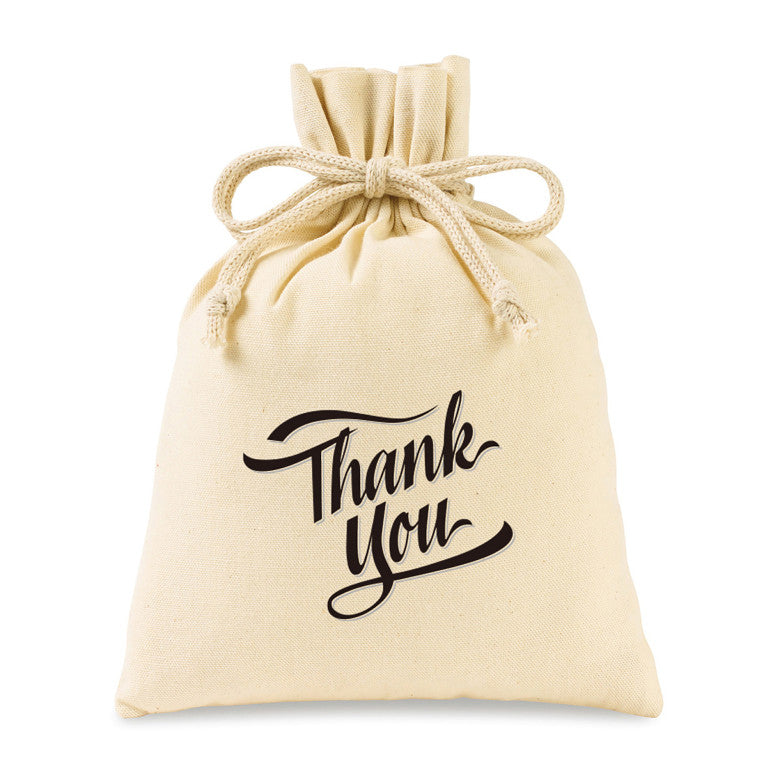 Eco-conscious Canvas Drawstring Gift Bag- Medium Gemline