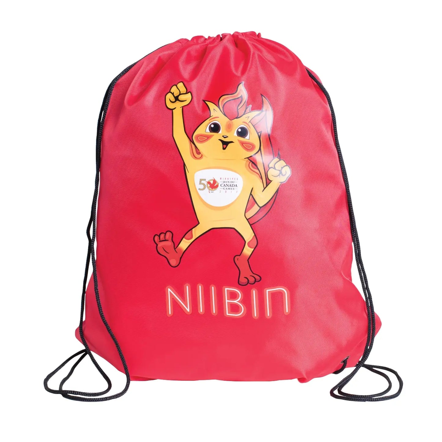 Budget Cinch Pack -Red - Imprinted| Justtotebags.online