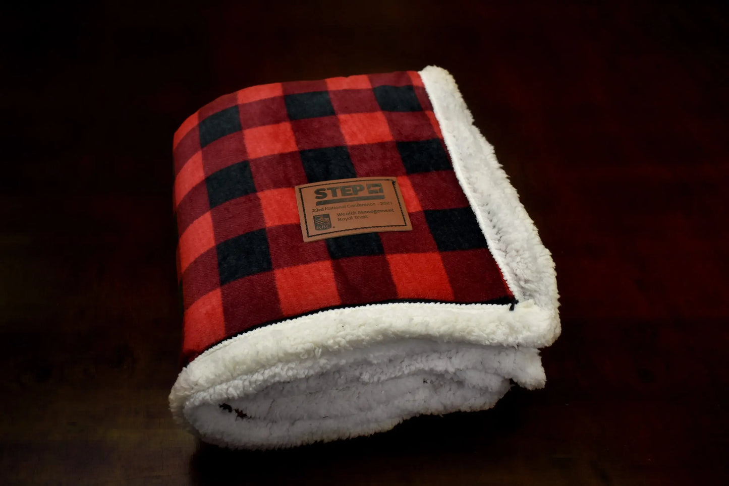 Deluxe Sherpa Throw Blanket- Buffalo Check -B5685 - Just Tote Bags