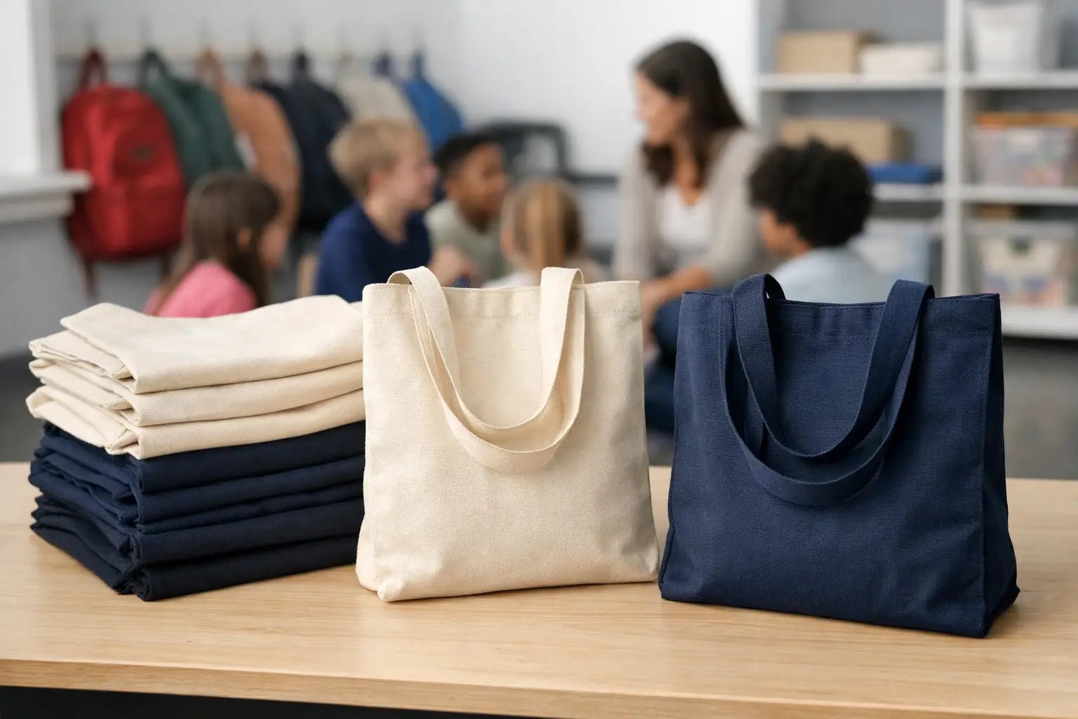 Bulk Tote Bags for Schools That Actually Work - Just Tote Bags
