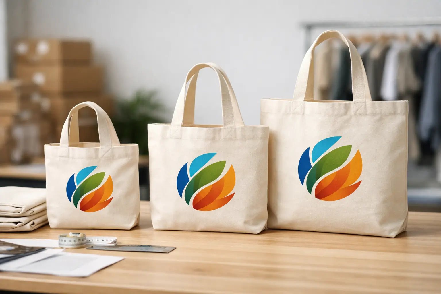 Printed Tote Bag Size Guide for Bulk Orders - Just Tote Bags