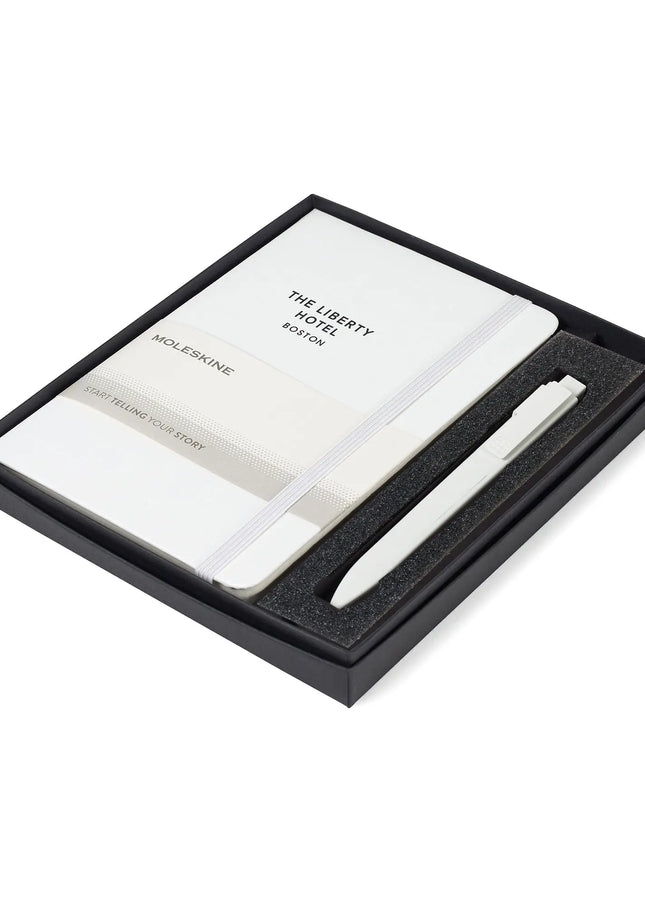 Moleskine® Medium Notebook and GO Pen Gift Set Moleskine