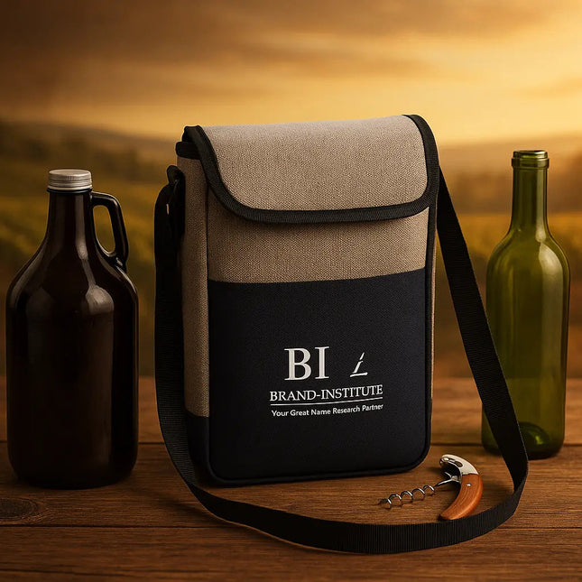 2-Bottle Wine/Growler Cooler with Corkscrew -B5310 - Just Tote Bags