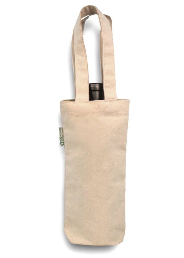 Organic Cotton Single Bottle Wine Bag -B3760 Ecorite