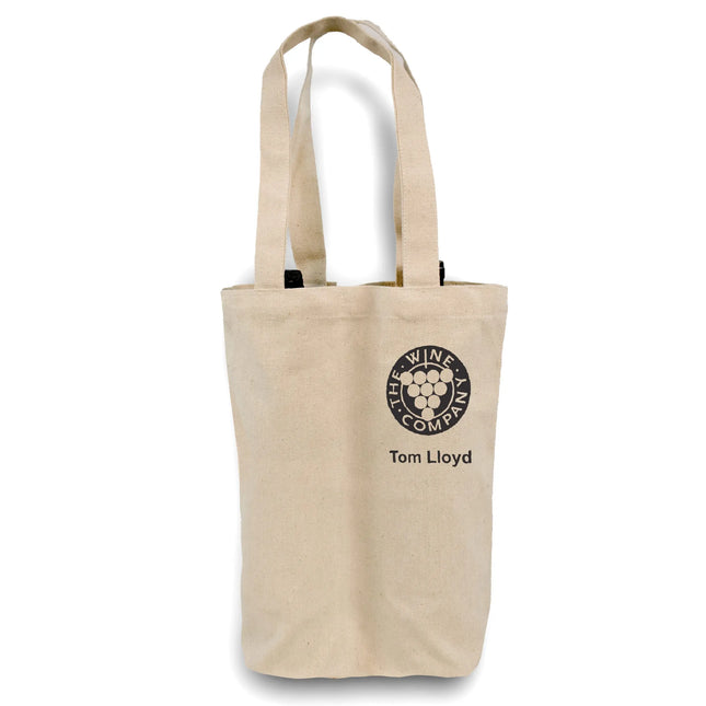 Organic Cotton Double Wine Bottle Tote -B3765 Ecorite