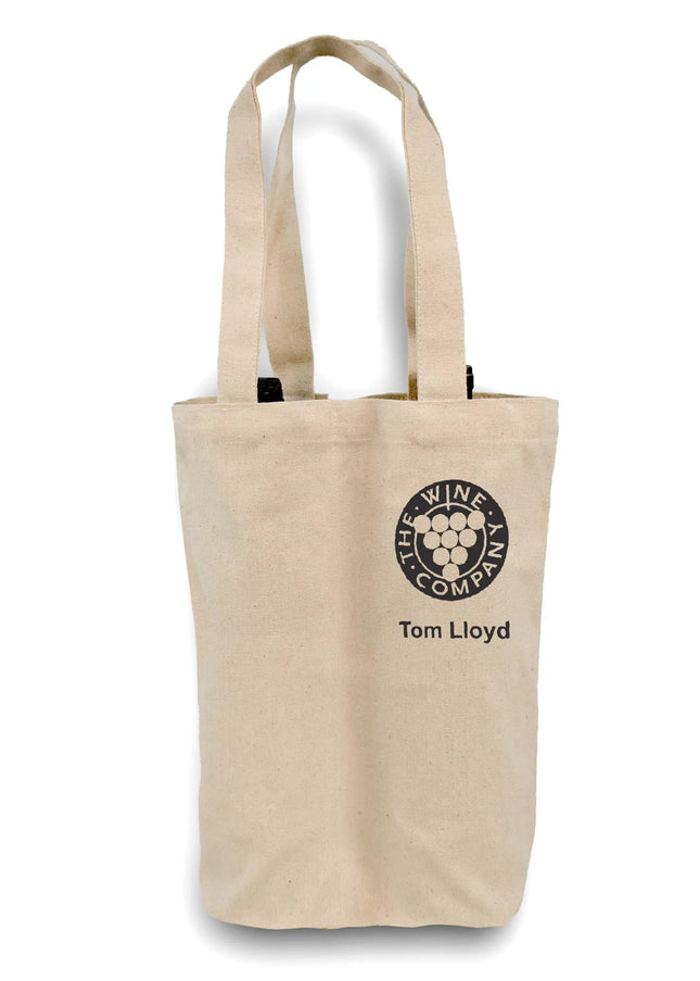 Organic Cotton Double Wine Bottle Tote -B3765 Ecorite