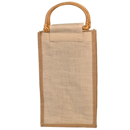 Jute 4 Bottle Wine Tote -B3785 Ecorite