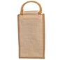 Jute 4 Bottle Wine Tote -B3785