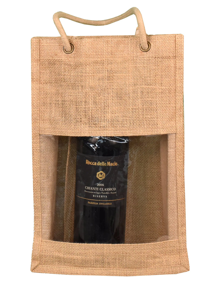 Jute Double Wine Bag -B3790 Ecorite