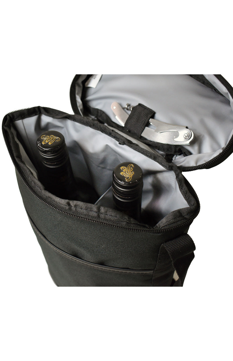 2 Bottle Insulated Cooler with Corkscrew -B5315