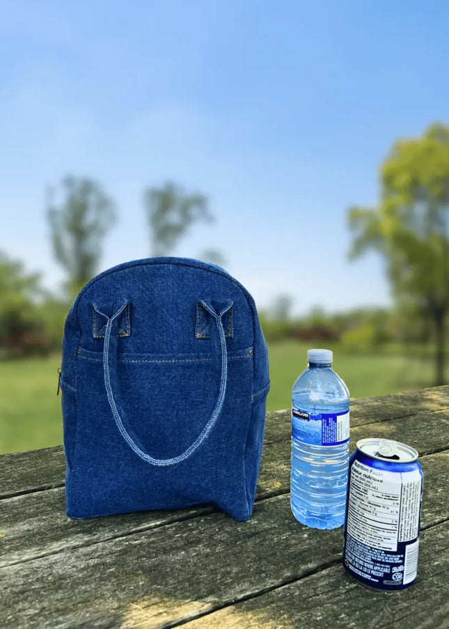 Denim Insulated Lunch Cooler -B5340 Just Tote Bags