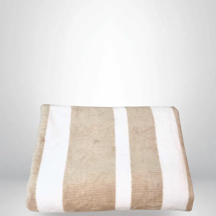 Striped Flannel Fleece Blanket -B5665 Ecorite