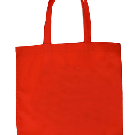 Budget  Cotton Tote Bag -Red | Justtotebags.online
