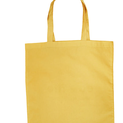 Budget  Cotton Tote Bag -Yellow | Justtotebags.online