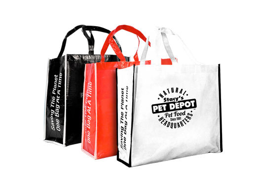 Laminated RPET Market Tote -B8740 Ecorite