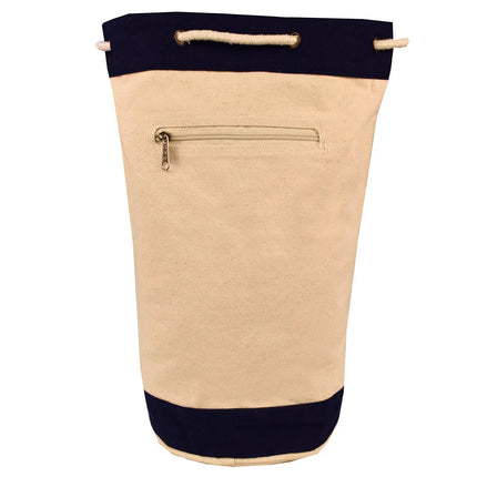 Cotton Two Tone Duffel Just Tote Bags