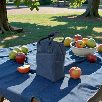 Denim Insulated Lunch Cooler -B5340 Just Tote Bags