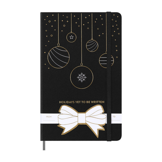 Moleskine® Hard Cover Holiday Notebook and GO Pen Gift Set