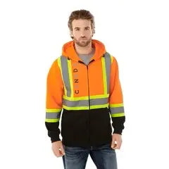 Freedom -Hi-Vis Full Zip Hooded Sweatshirt CSW CX2 Hivis
