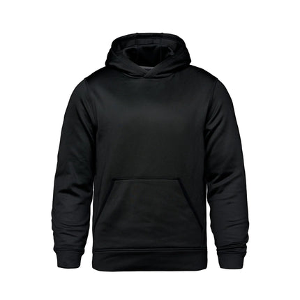 ENDURANCE Youth performance pullover hoodie in black, perfect for activewear and comfort.