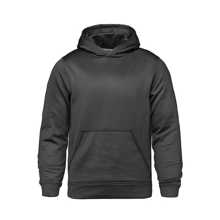 ENDURANCE Youth Performance Pullover Hoodie in black, ideal for activewear collection.