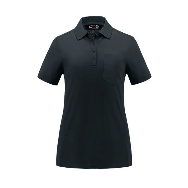 Caddy -Ladies Pique Mesh Polo w/ Pocket CX2