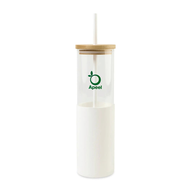 Aviana™ Journey Glass Tumbler with Straw - 20 Oz - Just Tote Bags