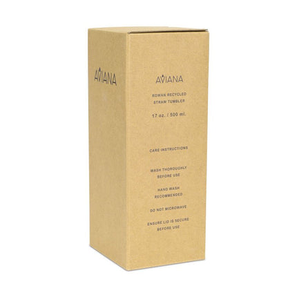 Aviana™ Rowan Recycled Straw Tumbler - 17 Oz. - Just Tote Bags