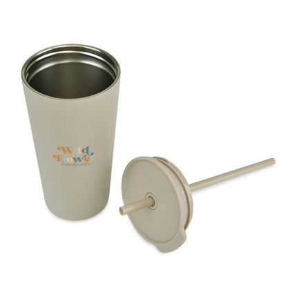 Aviana™ Rowan Recycled Straw Tumbler - 17 Oz. - Just Tote Bags