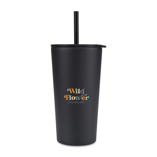 Aviana™ Rowan Recycled Straw Tumbler - 17 Oz. - Just Tote Bags