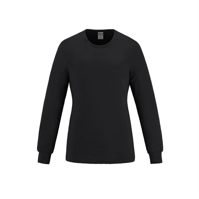 Breeze -Ladies Long Sleeve Crew Neck Tee - Just Tote Bags