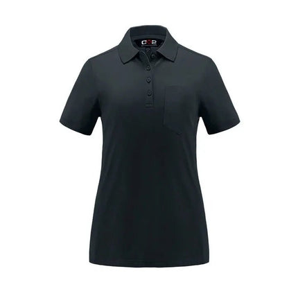 Caddy -Ladies Pique Mesh Polo w/ Pocket - Just Tote Bags