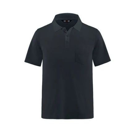 Caddy -Men's Pique Mesh Polo w/ Pocket - Just Tote Bags