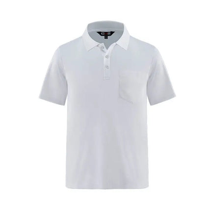Caddy -Men's Pique Mesh Polo w/ Pocket - Just Tote Bags