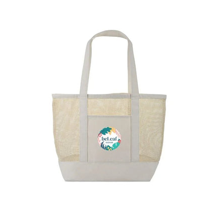 Canvas Mesh Tote - Just Tote Bags