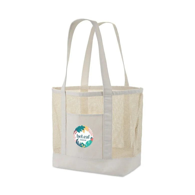 Canvas Mesh Tote - Just Tote Bags