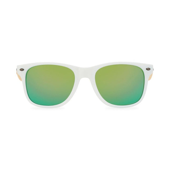 CapeShades Recycled Bamboo Sunglasses White Frame - Just Tote Bags